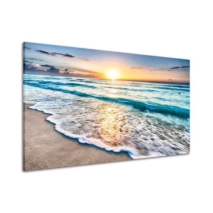 Zonnig Florida Strand - Canvas Wanddecoratie Schilderij