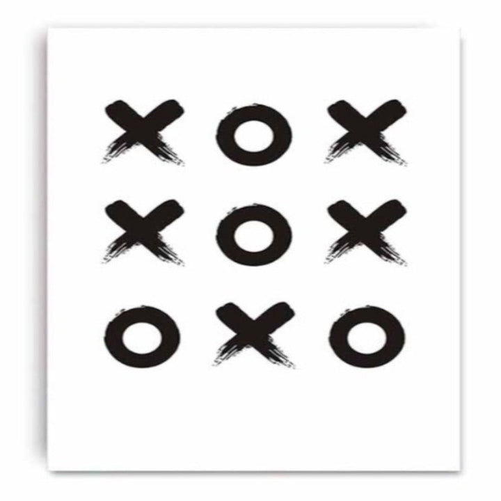 Tic Tac Toe - Canvas Wandkunst Schilderij