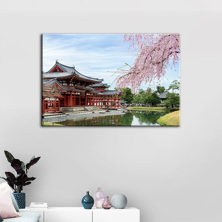 Temple Park - Canvas Wand Kunst Schilderij