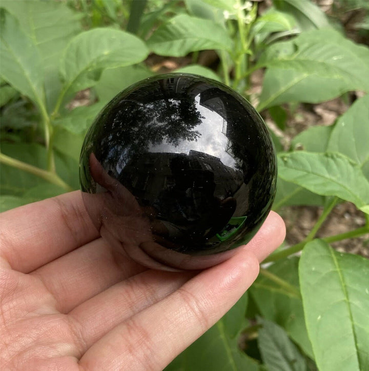 Obsidiaanse kristallen bol decoratie