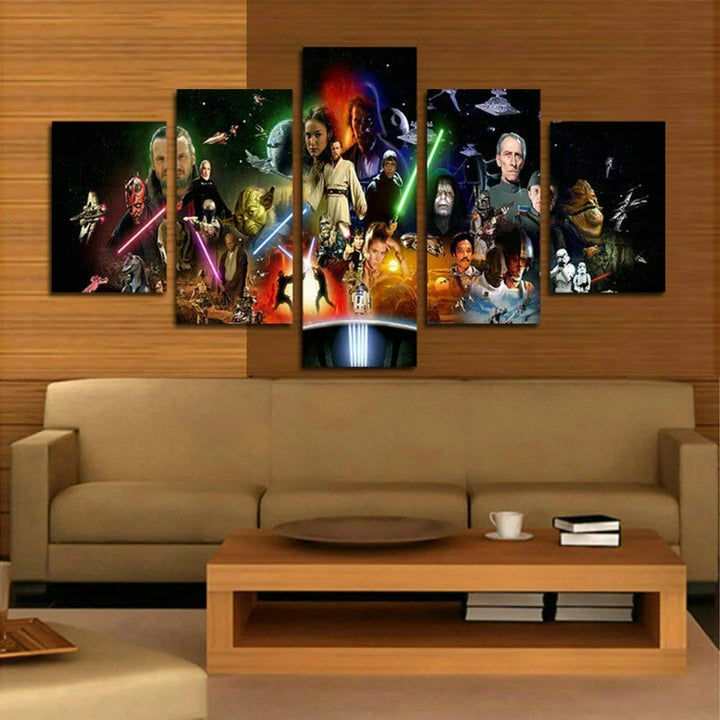 Set van 5 Stormtrooper Muurcanvas