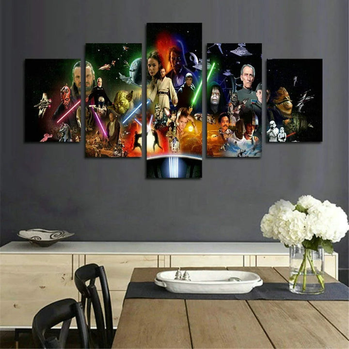 Set van 5 Stormtrooper Muurcanvas