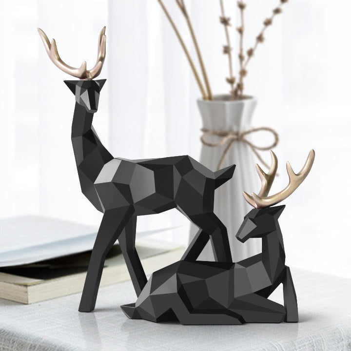 Abstract Reh Figuren Paar