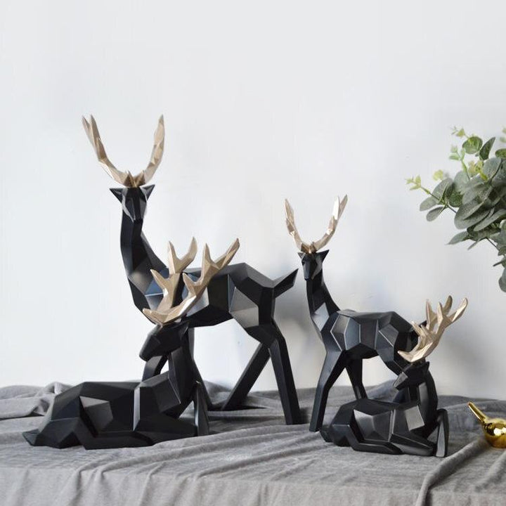 Abstract Reh Figuren Paar