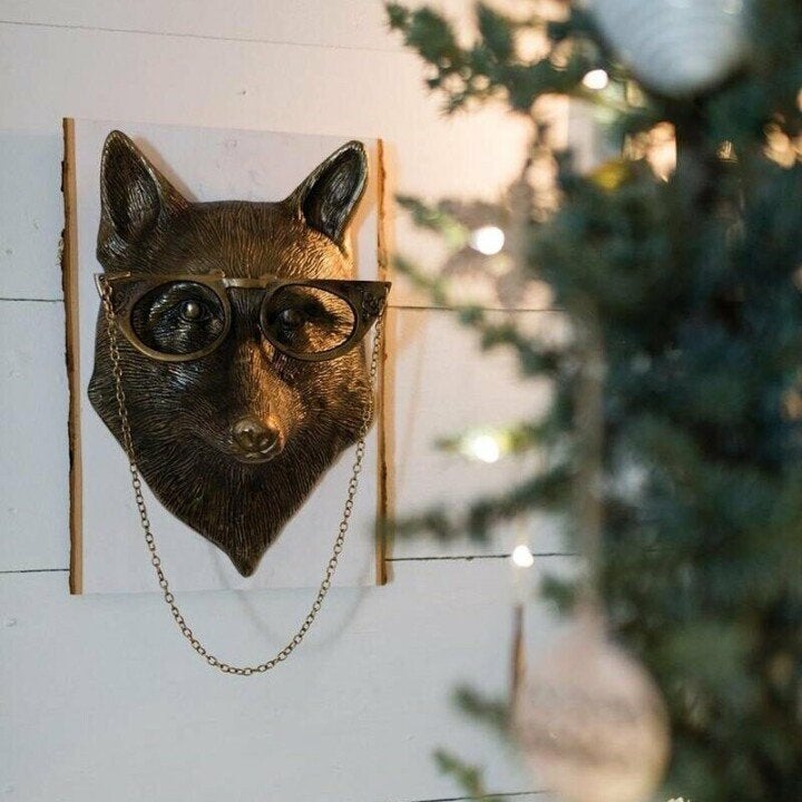 Unieke wanddecoratie met dierenkop voor thuis
