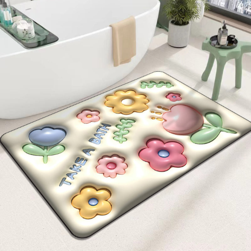Arosta | 3D bloem zachte diatomiet modder absorberende vloermat