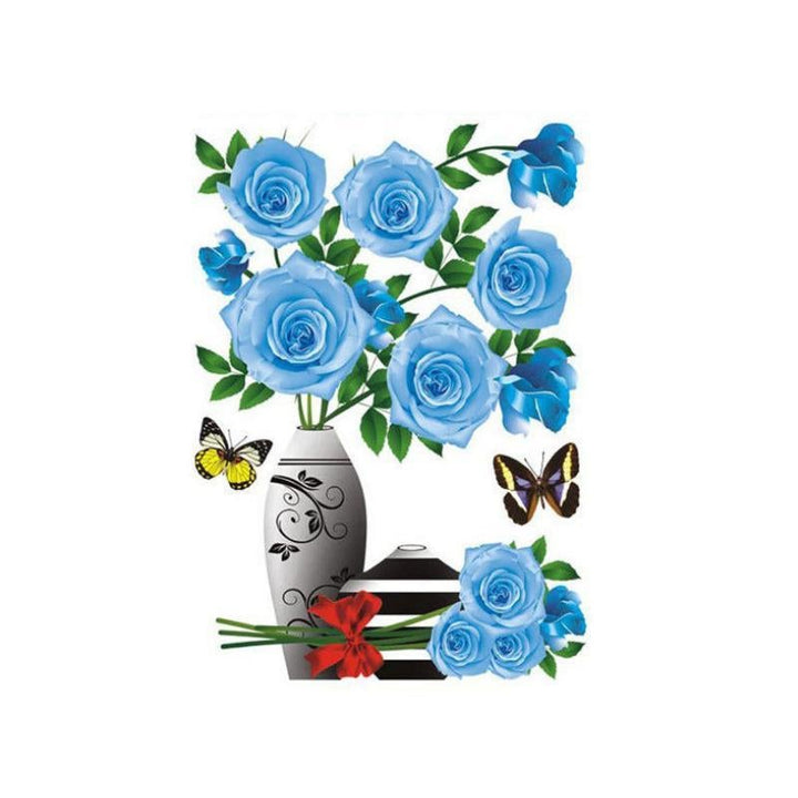 3D Vaasje Muur Sticker