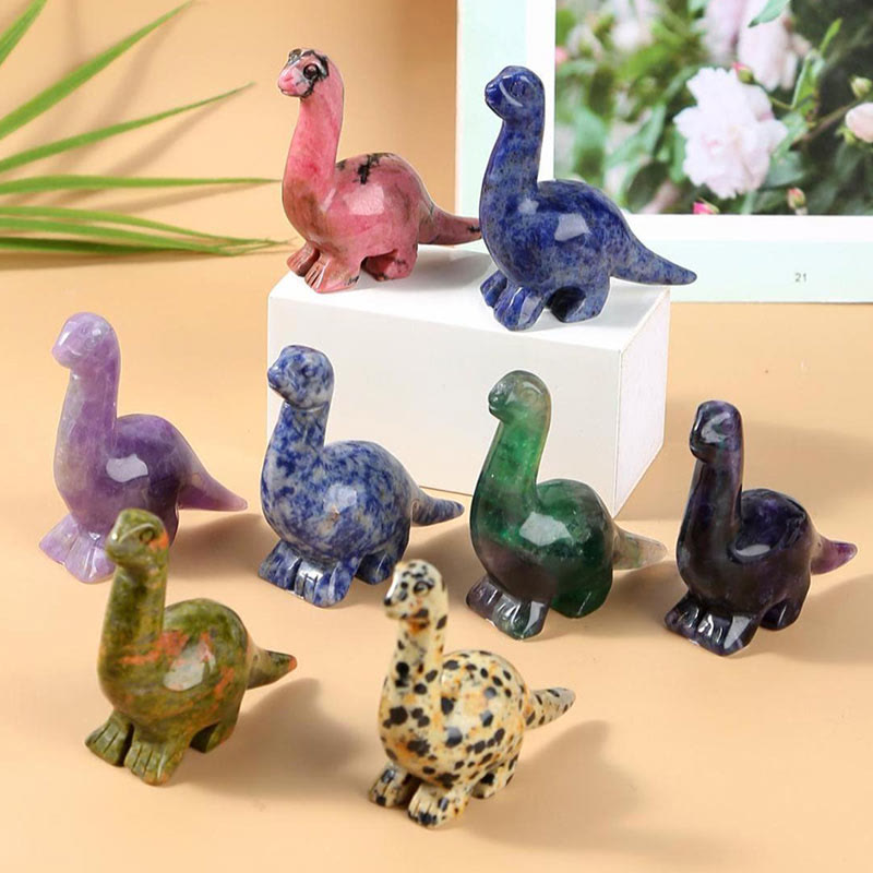 2.5 inch kristallen dinosaur woningdecoratie edelsteen decoratie