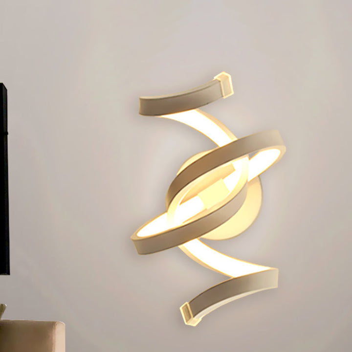 Ivoor band wandlamp wandsteun minimalisme LED acryl wandlamp voor slaapkamer