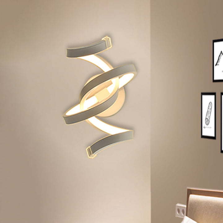 Ivoor band wandlamp wandsteun minimalisme LED acryl wandlamp voor slaapkamer