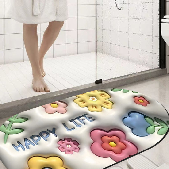 Arosta | 3D bloem zachte diatomiet modder absorberende vloermat
