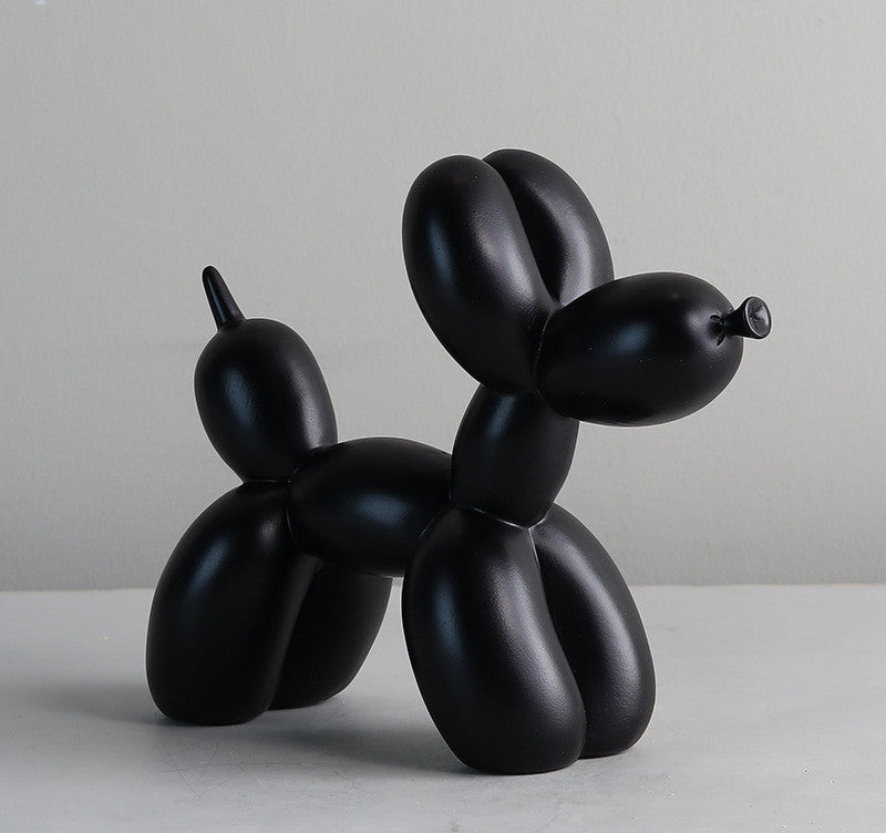 Zwarte en witte ballonhond