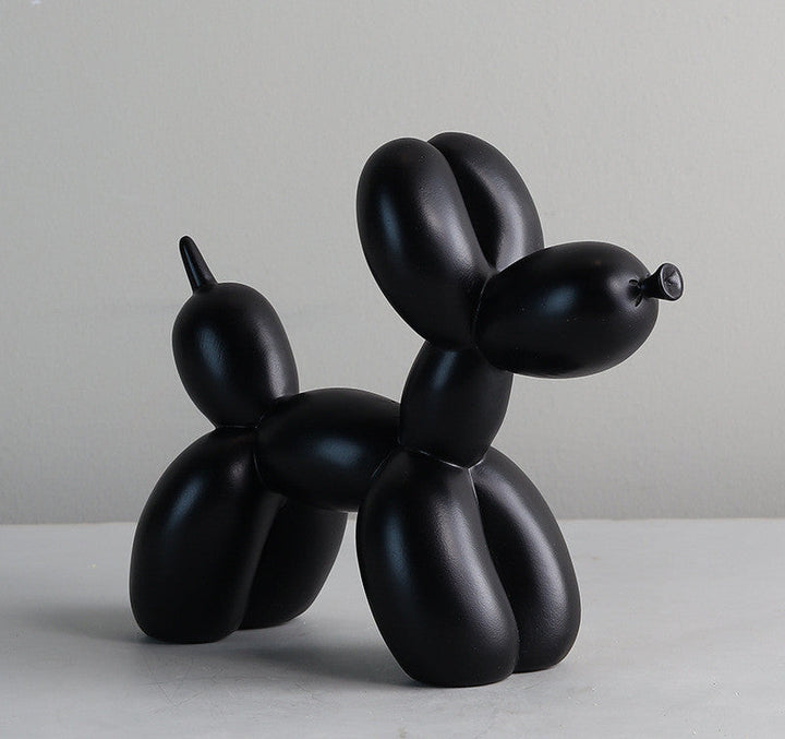 Zwarte en witte ballonhond