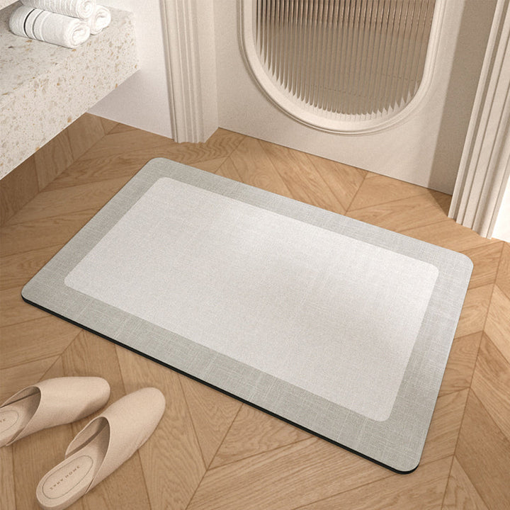 Niet-slip Minimalisme Badkamer Vloermat - Super Absorberend, Makkelijk Schoon Te Maken