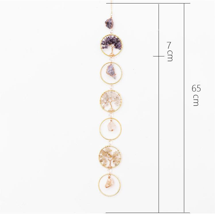 Kristallen Levensboom 6 Ringen Wanddecoratie Ornament