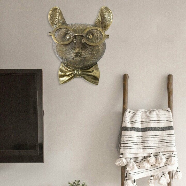 Unieke wanddecoratie met dierenkop voor thuis