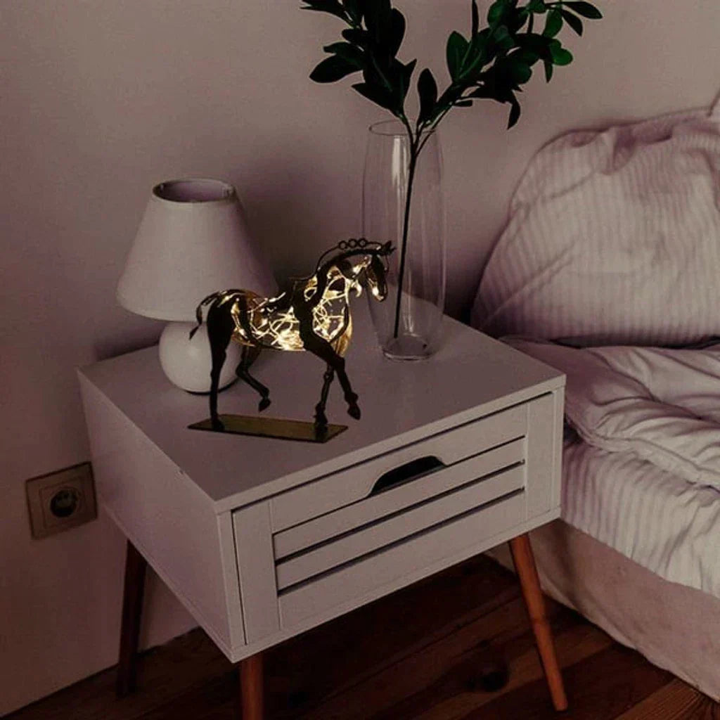 Pferd sculpture - AdonisMetal - Rustieke elegantie - Tijdloos decoratiestuk