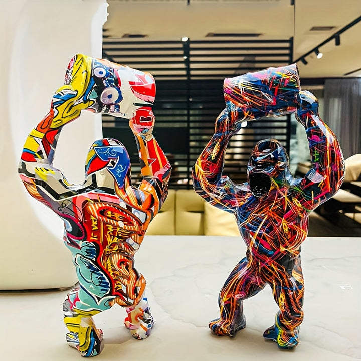 Luxus Graffiti Donkey Kong Vaas sculptuur