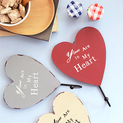 Hartvormige Decoratieve Muur Organizer