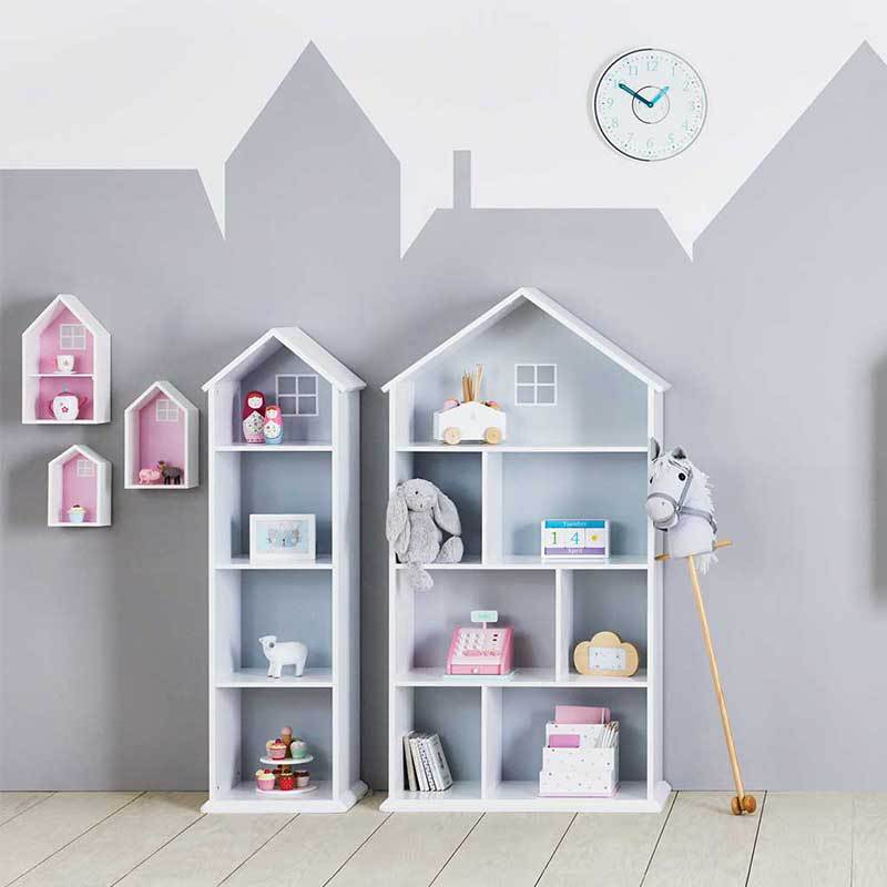 Decoratieve Multi-Compartment Huisvormige Plank