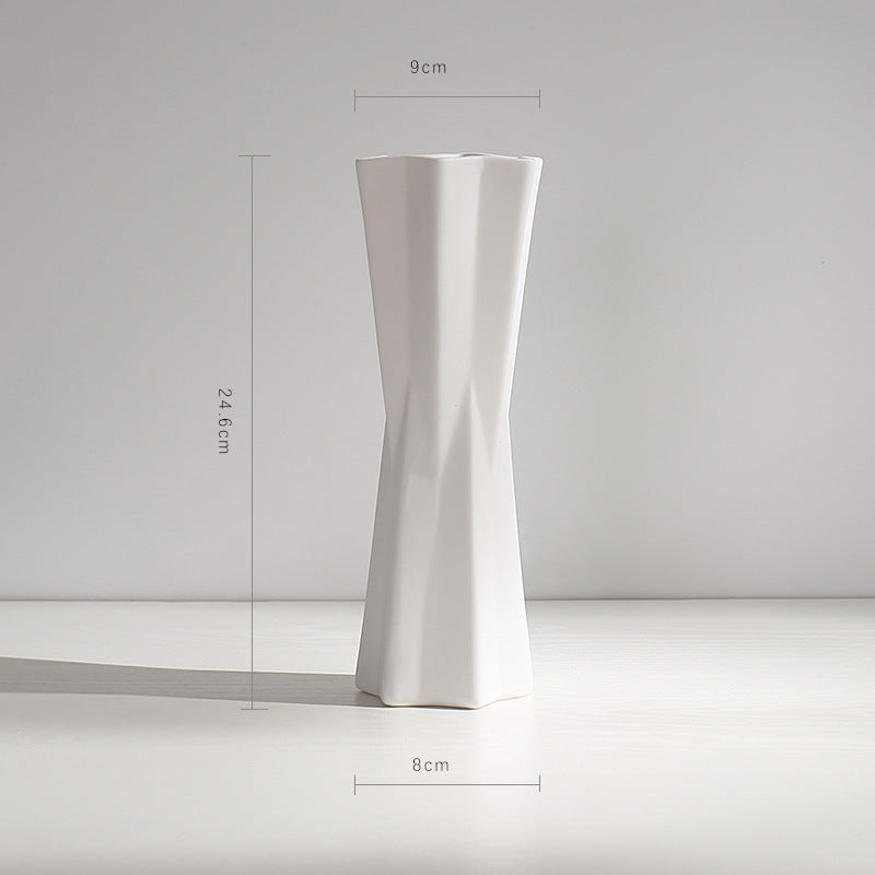 Textuur Minimalistische Keramische Bloem Vaasje