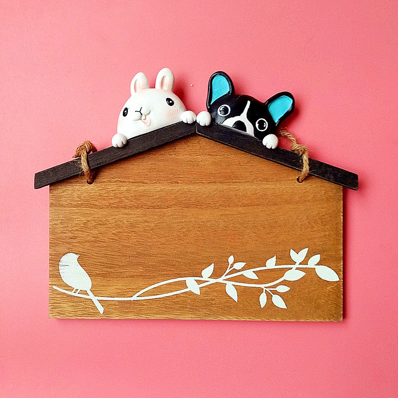 Speelse Dier Decor Hangbord