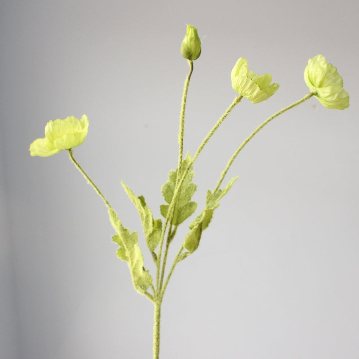 Levensechte Zijde Papaver Bloemsteel