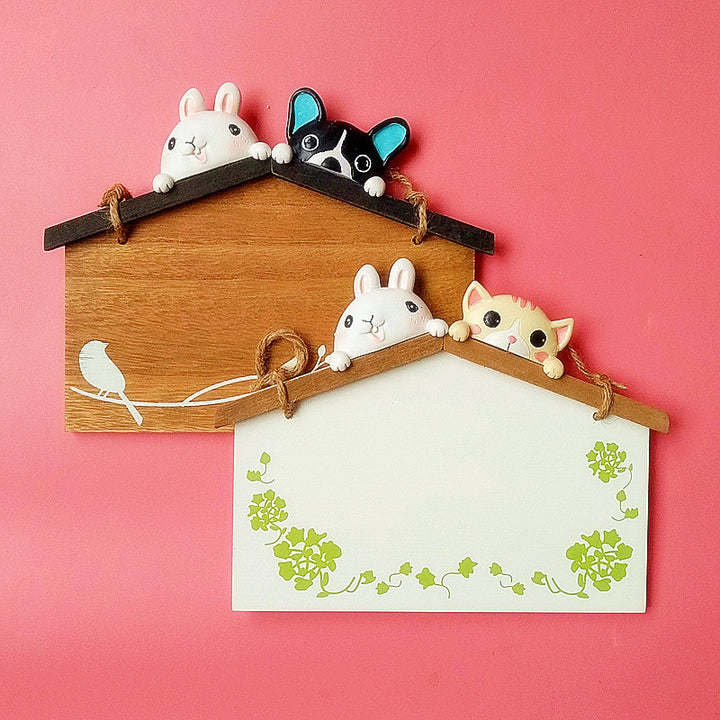 Speelse Dier Decor Hangbord