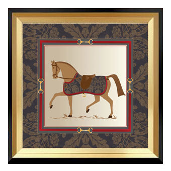 Paardensport-Themed Gekaderde Kunstwerken
