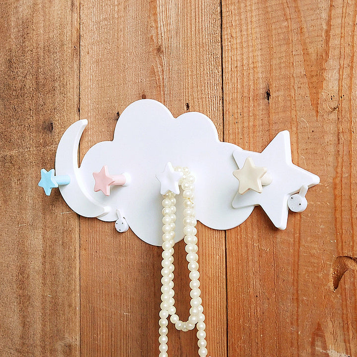 Decoratieve Cloud Wandhaak Organizer