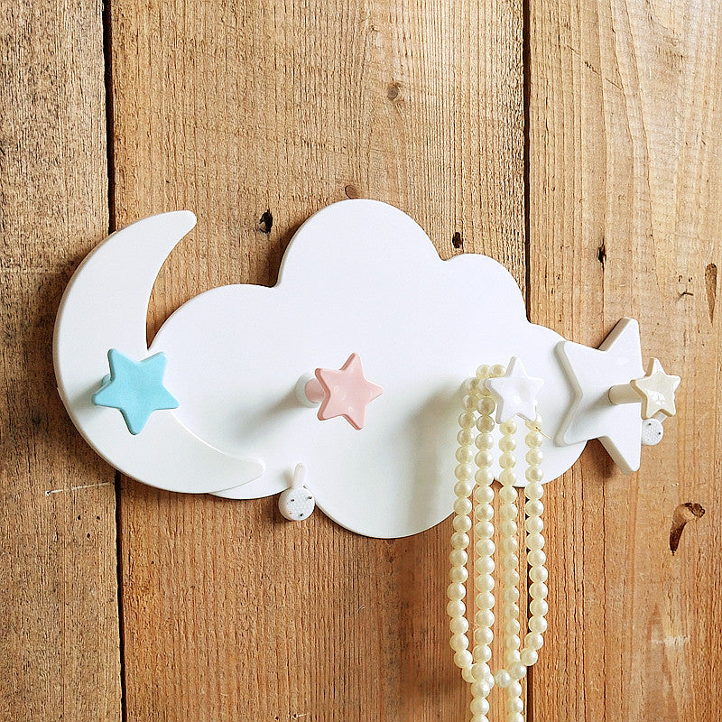 Decoratieve Cloud Wandhaak Organizer