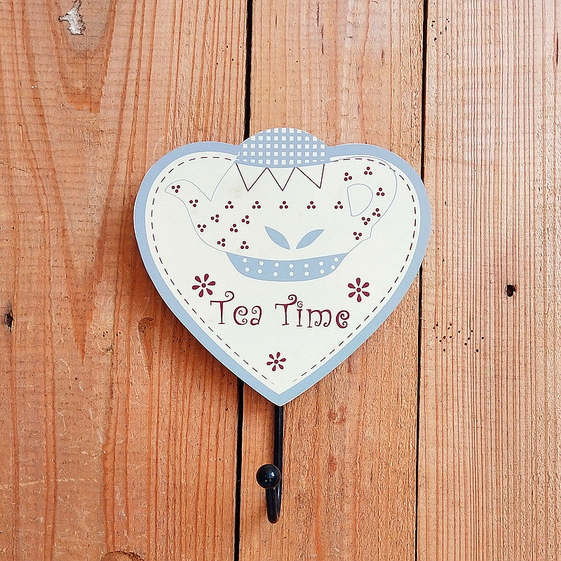 Hartvormige Thee-Themed Wandhaken