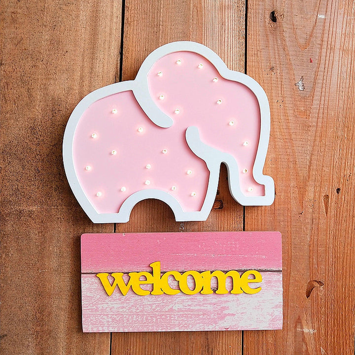 Decoratieve LED Olifant Wandlamp