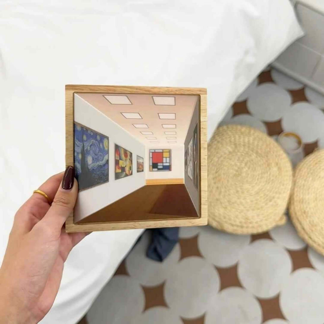3D Illusions-Nachtlicht Galerie Nachttisch Bild Stil Kreatief Modern Simuleren Zonlicht Tekening Nachtlicht Geschenk