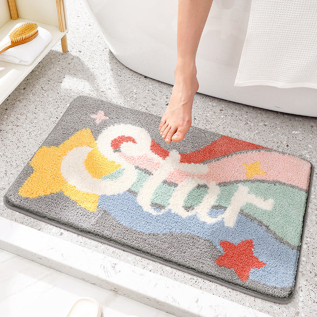 Kleurige en Zachte Matten – Antislip Badmatten voor Badkamer en Ingangsgebied