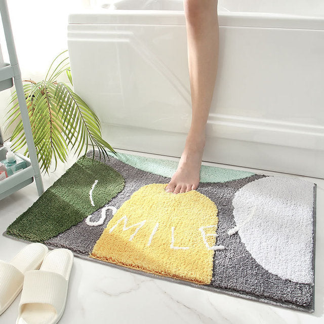 Kleurige en Zachte Matten – Antislip Badmatten voor Badkamer en Ingangsgebied