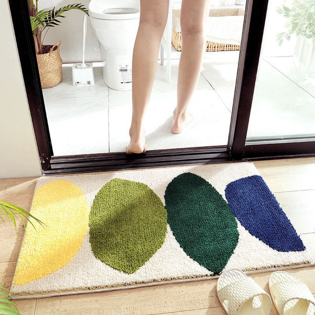 Kleurige en Zachte Matten – Antislip Badmatten voor Badkamer en Ingangsgebied