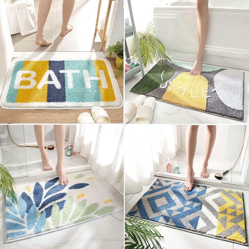 Kleurige en Zachte Matten – Antislip Badmatten voor Badkamer en Ingangsgebied
