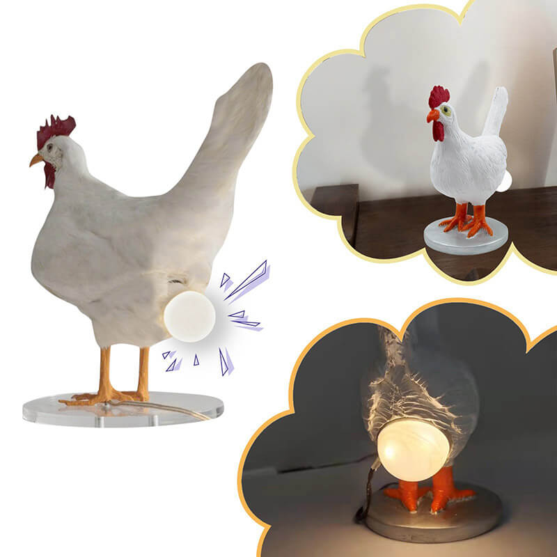Eivormige nachtlamp