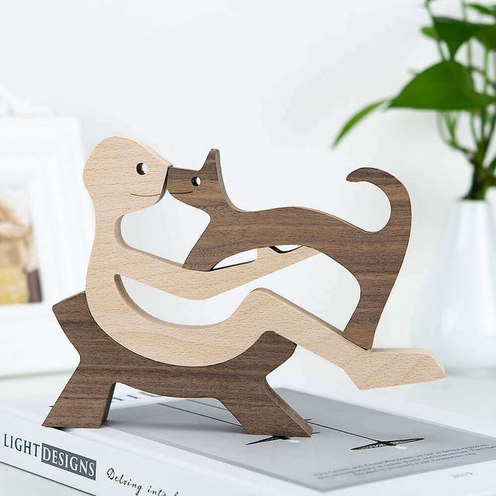 Deense houten dierenornamenten