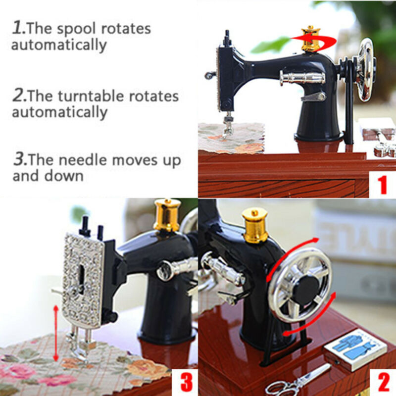 Mini Craft Retro Naai Machine Decor