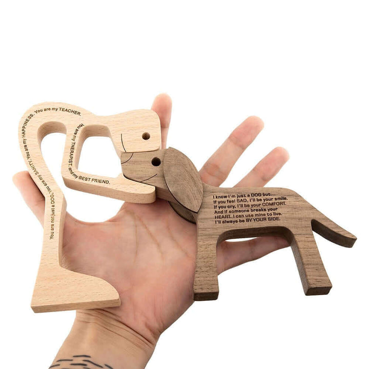 Deense houten dierenornamenten