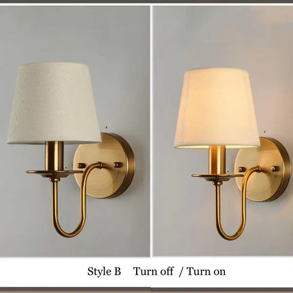 Elegante Stoffen Wandlamp - Vintage Europese Charme voor Elke Kamer