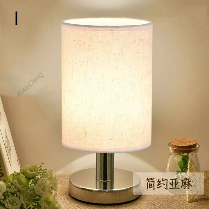 Moderne IJzeren Tafellamp LED Stof Noordisch Bureau Licht - Perfect voor woonkamer, slaapkamer, nachttafel, studie en thuis decor verlichtingssystemen