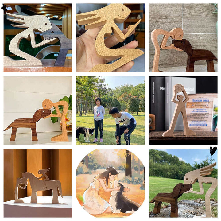Deense houten dierenornamenten