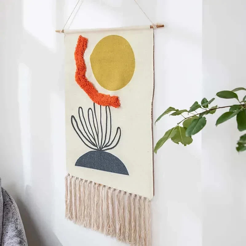 Arosta | Macrame Hangende Katoenen Tapijt
