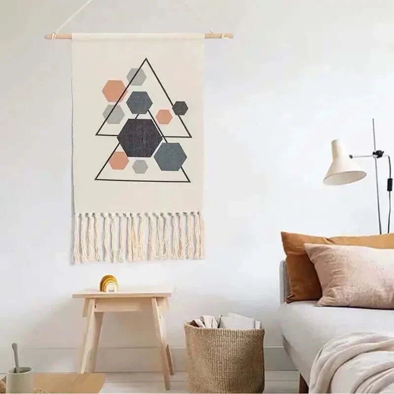 Arosta | Macrame Hangende Katoenen Tapijt