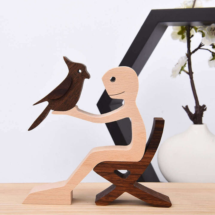 Deense houten dierenornamenten