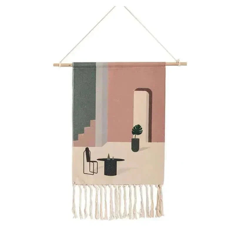 Arosta | Macrame Hangende Katoenen Tapijt