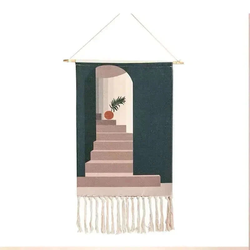 Arosta | Macrame Hangende Katoenen Tapijt